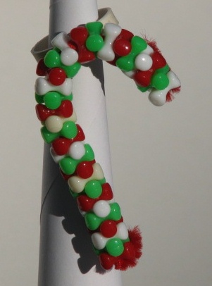 Bead candy cane